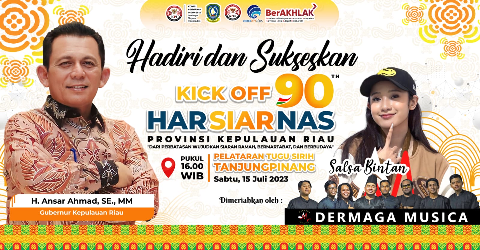 Kick-off Harsiarnas Ke-90 Dilakukan Sabtu 15 Juli di Pelataran Tugu Sirih Tanjungpinang